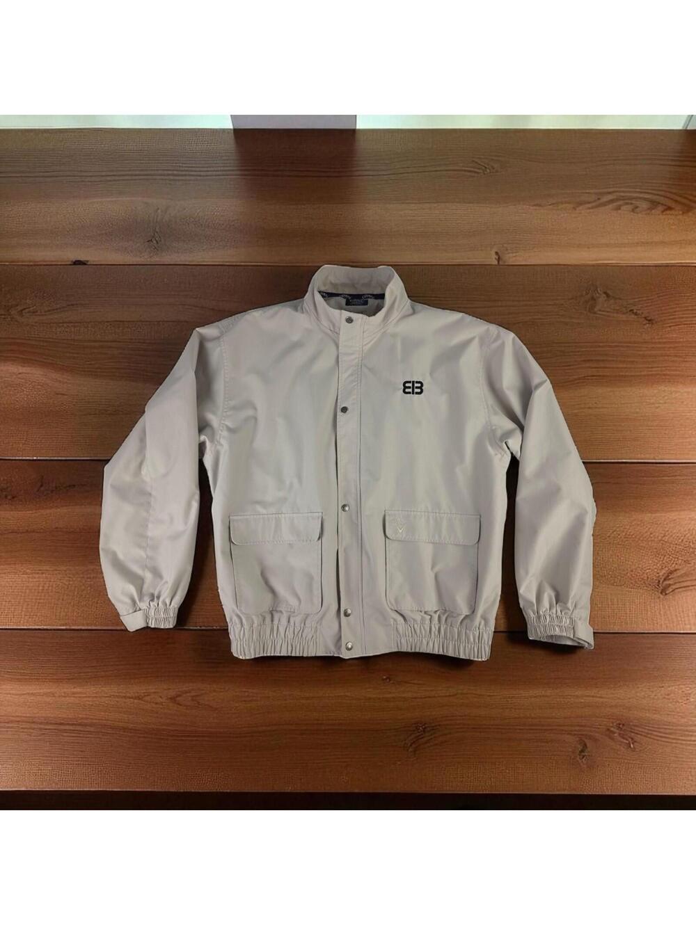 BIB Network Rush Limbaugh Callaway Golf Jacket Sz Large Bomber Sueded Microfiber